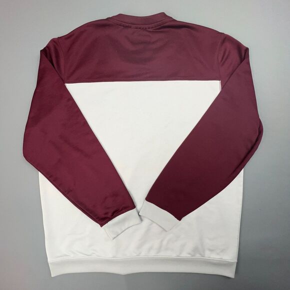 Adidas Pullover Mens XL Maroon Gray Aggie Texas A&M University Climalite - Picture 2 of 7